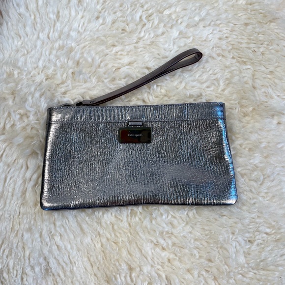 Kate Spade Silver Wristlet